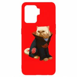 Чехол для Oppo Reno 5 Lite Akatsuki angry cat - PrintSalon