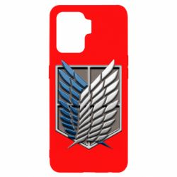 Чехол для Oppo Reno 5 Lite Attack Titan Survey Corps Logo 3D - PrintSalon