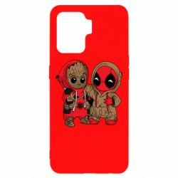 Чехол для Oppo Reno 5 Lite Baby Groot And Deadpool - PrintSalon