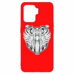 Чехол для Oppo Reno 5 Lite Bike Shield Art - PrintSalon