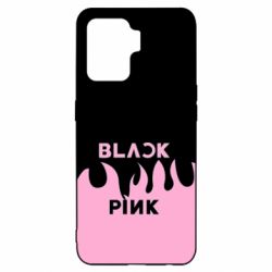 Чехол для Oppo Reno 5 Lite Blackpink pink fire - PrintSalon