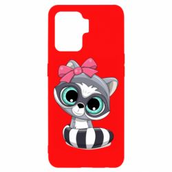 Чехол для Oppo Reno 5 Lite Cute raccoon - PrintSalon