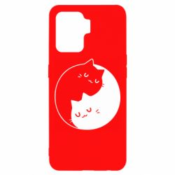 Чехол для Oppo Reno 5 Lite Cute yin yang cats - PrintSalon