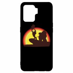 Чохол для Oppo Reno 5 Lite Lion king silhouette - PrintSalon