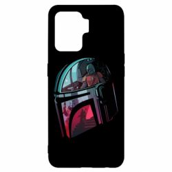 Чехол для Oppo Reno 5 Lite Mandalorian Helmet profil - PrintSalon