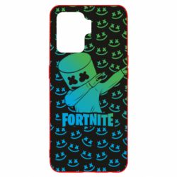 Чехол для Oppo Reno 5 Lite Marshmello Fortnite Dab Neon - PrintSalon