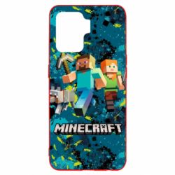 Чохол для Oppo Reno 5 Lite Minecraft Steve Alex And Dog - PrintSalon