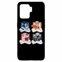 Чехол для Oppo Reno 5 Lite Naruto team 7 in action - PrintSalon