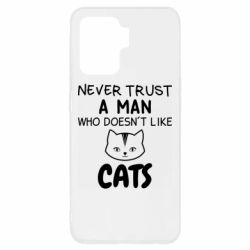 Чехол для Oppo Reno 5 Lite Не любит котов - не доверяй - PrintSalon