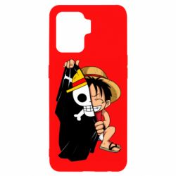 Чехол для Oppo Reno 5 Lite One piece chibi Luffy
