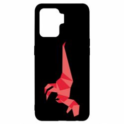 Чехол для Oppo Reno 5 Lite Origami dinosaur - PrintSalon