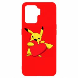 Чехол для Oppo Reno 5 Lite Pikachu Heart - PrintSalon