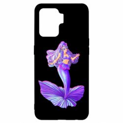 Чехол для Oppo Reno 5 Lite Purple Mermaid Barbie - PrintSalon