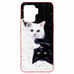 Чехол для Oppo Reno 5 Lite Yin and Yang cats - PrintSalon