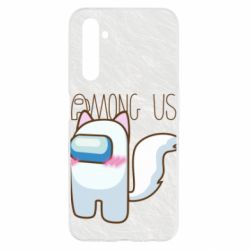 Чохол для Realme 6 Among us cute cat - PrintSalon