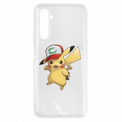 Чехол для Realme 6 Ash's hat Pikachu - PrintSalon