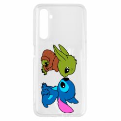 Чехол для Realme 6 Baby Yoda And Stitch - PrintSalon