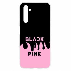 Чехол для Realme 6 Blackpink pink fire - PrintSalon