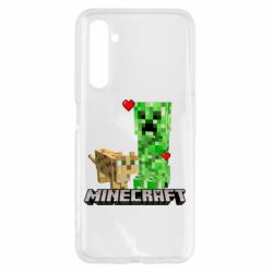 Чехол для Realme 6 Creeper and Cat