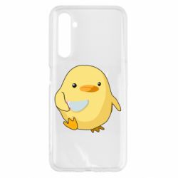Чехол для Realme 6 Цыпленок с ножом мем - PrintSalon