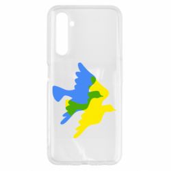 Чехол для Realme 6 Dove flag of Ukraine - PrintSalon