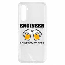 Чехол для Realme 6 Engineer Powered By Beer - PrintSalon