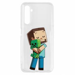 Чехол для Realme 6 Heroes from Minecraft