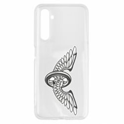 Чехол для Realme 6 Колесо и крылья - PrintSalon