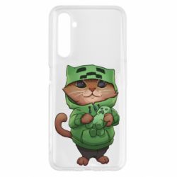 Чехол для Realme 6 Кот Майнкрафт - PrintSalon