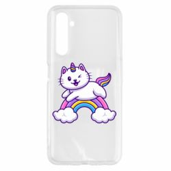 Чохол для Realme 6 Котик-единорог