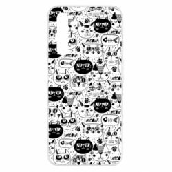 Чохол для Realme 6 Коти патерн - PrintSalon