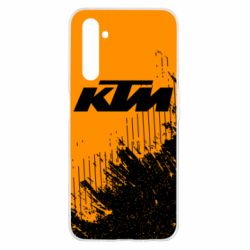 Чехол для Realme 6 KTM and grunge background - PrintSalon