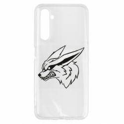 Чехол для Realme 6 Kurama line art - PrintSalon