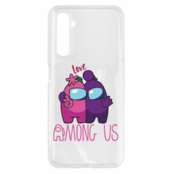 Чехол для Realme 6 Love is Among Us - PrintSalon