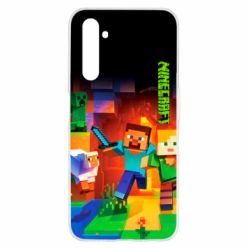 Чехол для Realme 6 Майнкрафт - PrintSalon