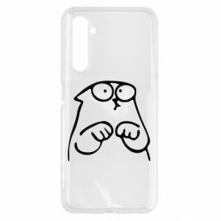 Чехол для Realme 6 Милый Кот Саймона - PrintSalon