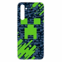 Чехол для Realme 6 Minecraft Creeper