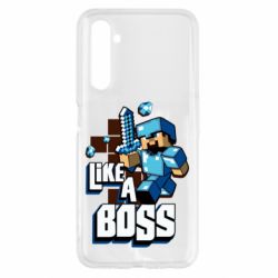 Чехол для Realme 6 Minecraft Like a Boss - PrintSalon