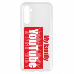 Чехол для Realme 6 My family youtube