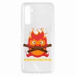 Чехол для Realme 6 MY HEART ONLY  BURNS FOR YOU - PrintSalon