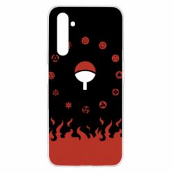 Чехол для Realme 6 Naruto Sasuke Uchiha Sharingan - PrintSalon