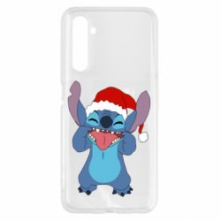 Чехол для Realme 6 Новогодний Стич - PrintSalon