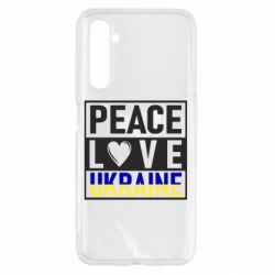 Чехол для Realme 6 PEACE LOVE UKRAINE - PrintSalon