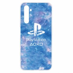 Чохол для Realme 6 Playstation on tai dai background - PrintSalon