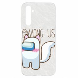 Чохол для Realme 6 Pro Among us cute cat - PrintSalon