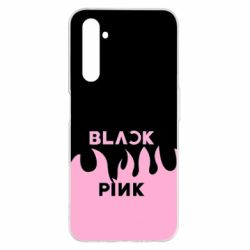 Чехол для Realme 6 Pro Blackpink pink fire - PrintSalon