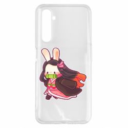 Чехол для Realme 6 Pro Chibi Bunny Kamado Nezuko - PrintSalon