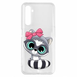 Чехол для Realme 6 Pro Cute raccoon - PrintSalon