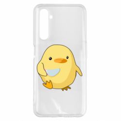 Чехол для Realme 6 Pro Цыпленок с ножом мем - PrintSalon