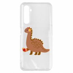 Чехол для Realme 6 Pro Dinosaur in sock - PrintSalon